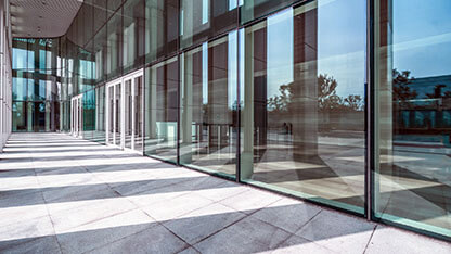 Modern office building outdoors in the downtown - Office Building Exterior, Building Exterior, Glass - Material, Window, Built Structure