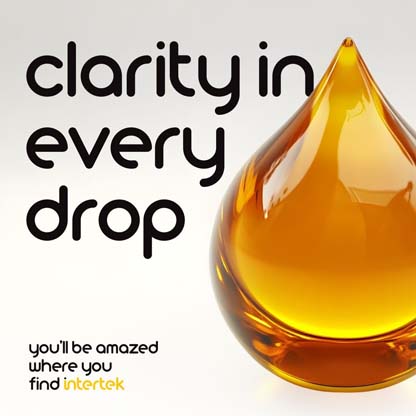 A drop of petroleum fluid